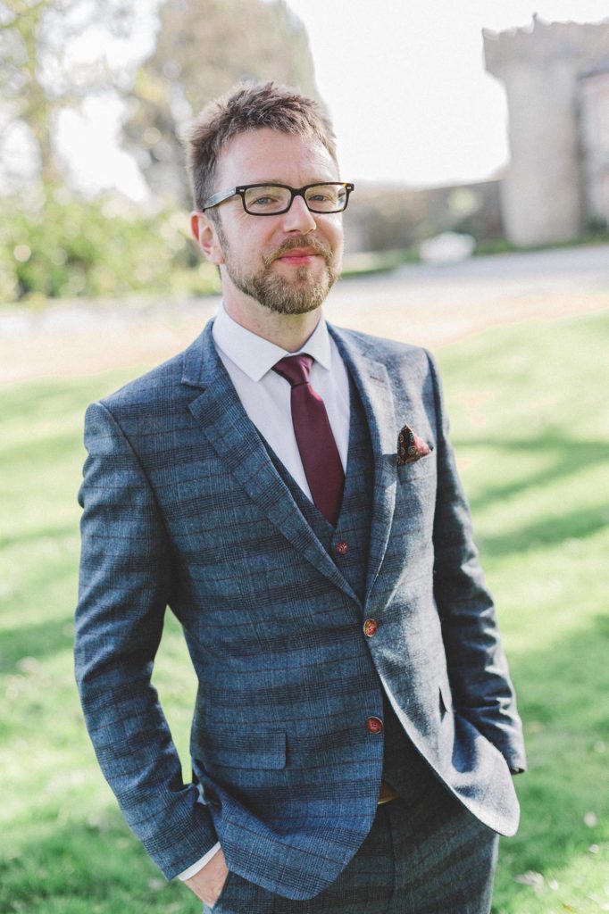 patterned suit for groom style inspiration