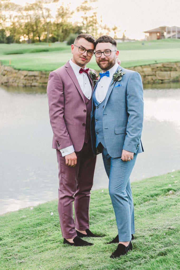 coluored suits for groom style inspiration