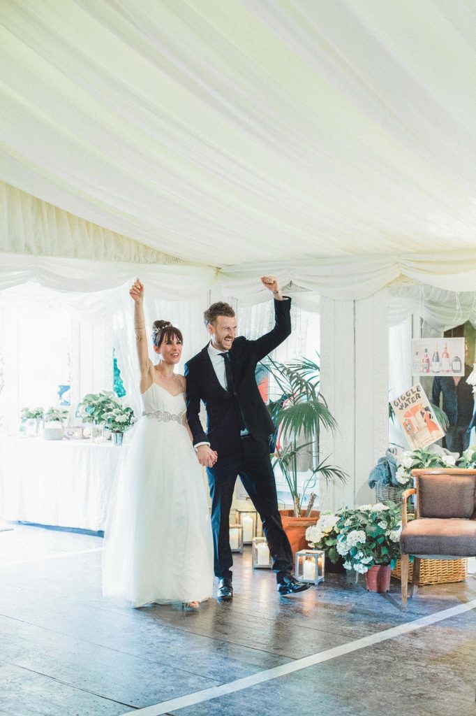 wedding day tips make an entrance
