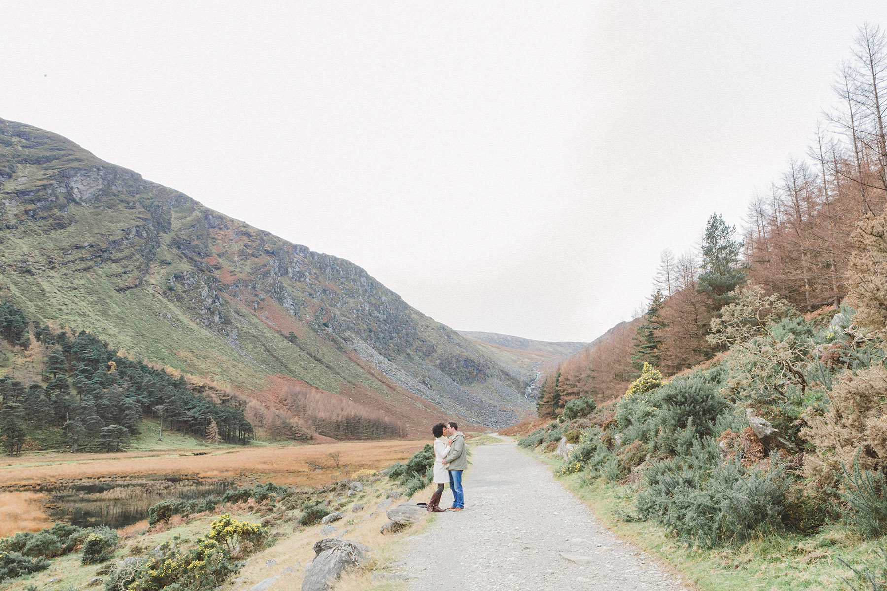 Glendalough engagement session captured by award winning wedding photographers Wonder & Magic