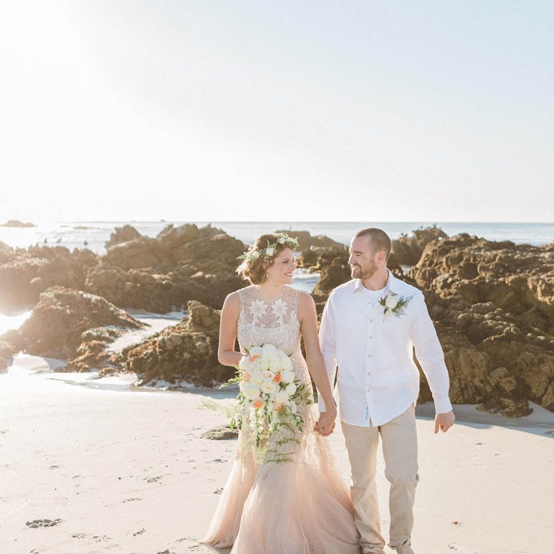 Wedding at Seal Rock Beach in Monterey California